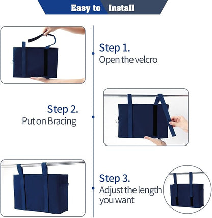 Bseash Bunk Bed Organizer, Bedside Caddy Hanging Bed Organizer Storage Bag - Image 5