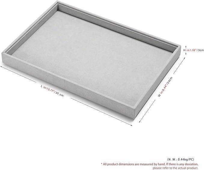 Microfiber Jewelry Tray Stackable Jewelry Organizer Drawer Trays - Image 7