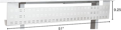 Stand Up Desk Store Under Desk Cable Management Tray Black Horizontal Computer - Image 4