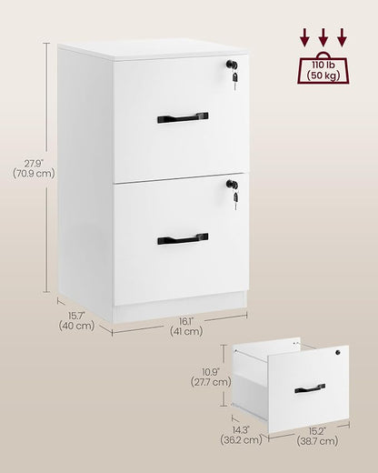 VASAGLE 2 Drawers File Cabinet - Image 6