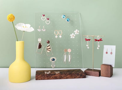GemeShou walnut earring display - Image 5