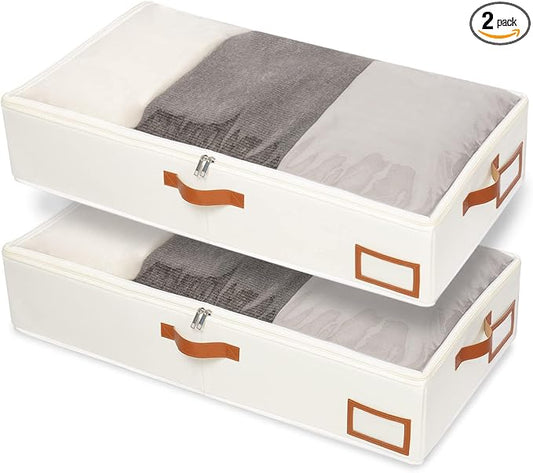 Yawinhe Under Bed Storage Containers, 2 Pack, Bin by Yawinhe