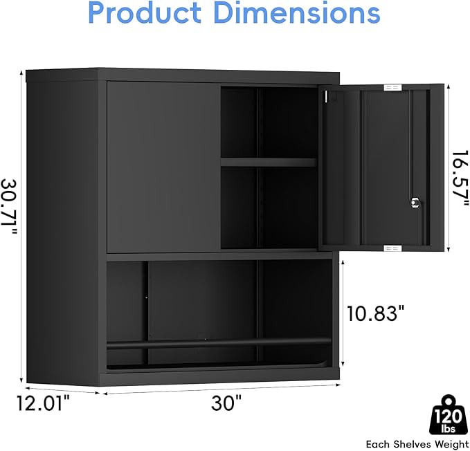 Locking Cabinet, Hanging Cabinets - Image 3