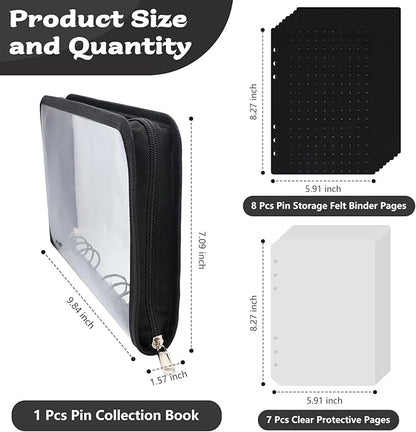 Enamel Pin Display Book Pin Collection Binder Holder Trading Book - Image 6