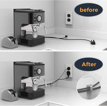 Cable Clips with Strong Self-Adhesive, XIAOXI R Shape Cable Management TV PC - Image 5