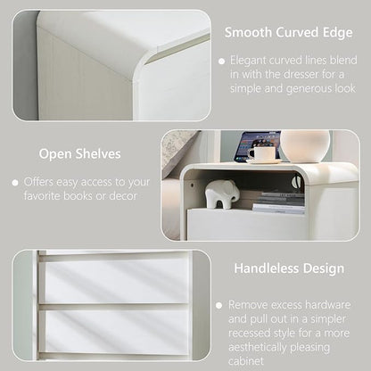 25" Tall Modern Nightstand - Image 5