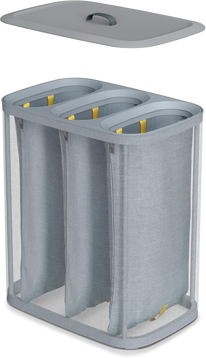 Joseph Joseph Tota Trio 90 liter/23.8 gallon Laundry Hamper Separation Basket - Image 3
