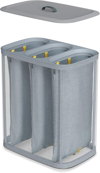 Joseph Joseph Tota Trio 90 liter/23.8 gallon Laundry Hamper Separation Basket - Image 3