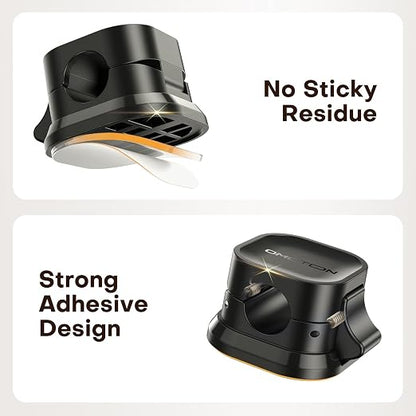 6Pack Cord Organizer, Adhesive Cable Clips - Image 3