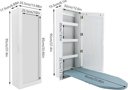 Wall Mounted Ironing Board Cabinet, Foldable Hanging Ironing Board - Image 4