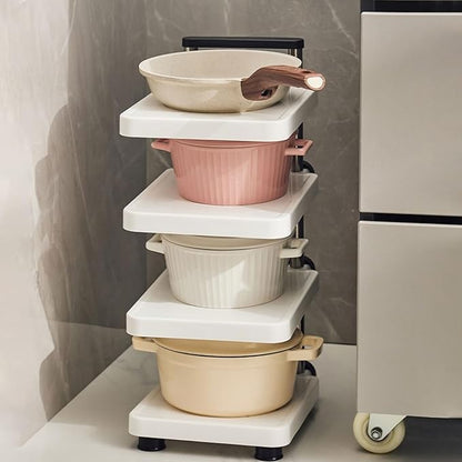 Multifunctional Pan Pot Rack, Pots and Pans Organizer, Cabinet pots and pan - Image 4