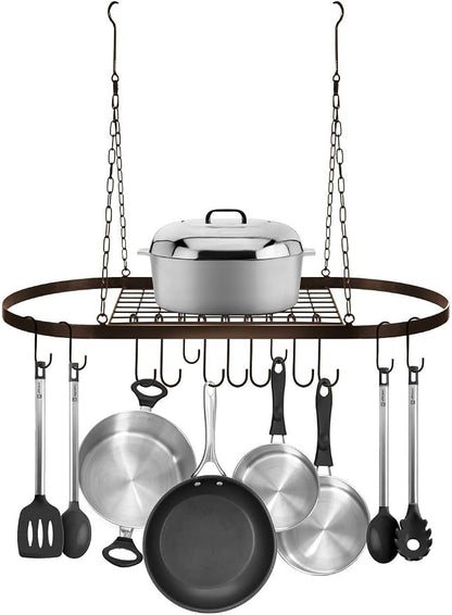 Sorbus Pot and Pan Rack for Ceiling 31" - Image 3