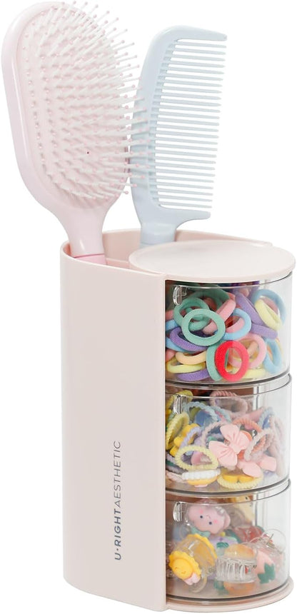 FABROK 3-Layer Clear Hair Accessories Organizer by FABROK