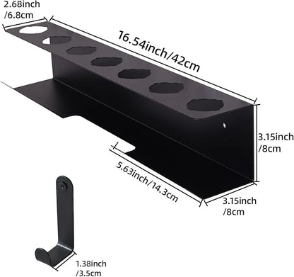 Curling Iron Holder, Flat Iron Holder Wall Mount, Stainless Steel Hair Tool - Image 6