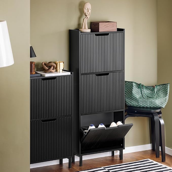 SoBuy Shoe Cabinet, Narrow Shoe Storage Organizer - Image 7