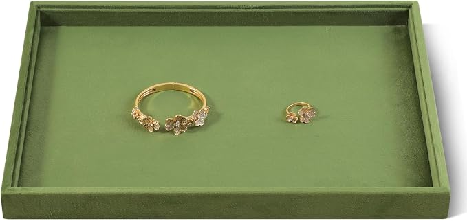 Velvet Stackable Jewelry Display Flat Tray by Dansmiy