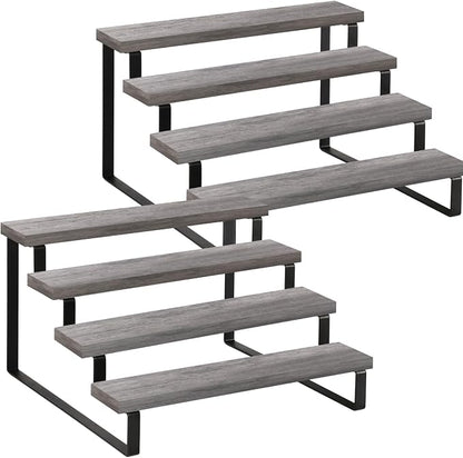 YINMIT Wooden Display Riser Stand, Tiered Perfume and Cologne Organizer Stand by YINMIT
