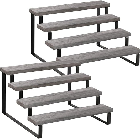 YINMIT Wooden Display Riser Stand, Tiered Perfume and Cologne Organizer Stand by YINMIT