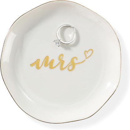HOME SMILE Mrs Ring Dish, Engagement&Wedding Gifts by HOMESMILE