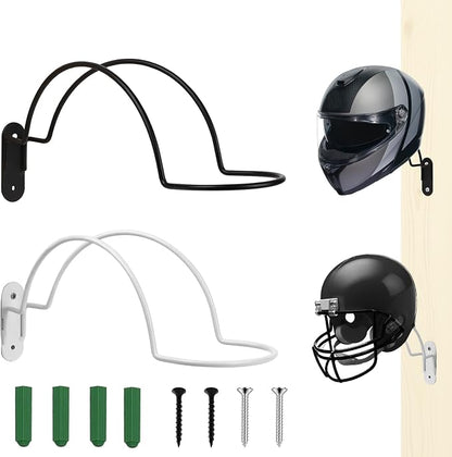 2 Pcs Helmet Rack Hanger Wall Mount Display, Helmet Holder Hooks Wall Mount by Unknown