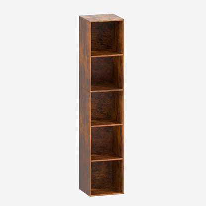 5 Cube Storage Organizer, 5 Tier Vertical Cube Bookcase Freestanding Storage by VAFHYLLIS