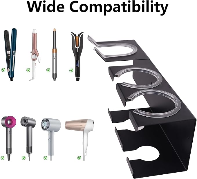 Hot Tools Organizer Wall Mount, Hair Tool Organizer, Hair Dryer Holder Wall - Image 2