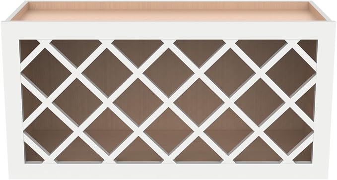 Solid Wood Wine Bottle Rack Wall Cabinet - Image 4