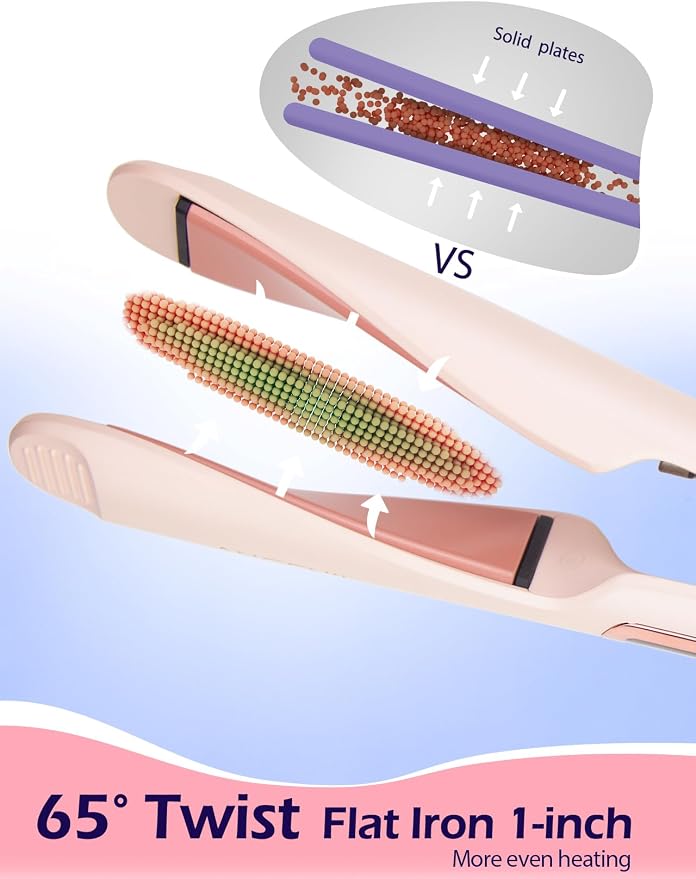 ANGENIL Pro Twist Flat Iron Hair Straightener, 2 in 1 Straightener and Curling - Image 2