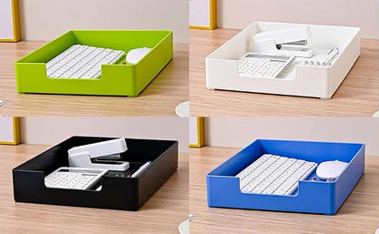 Letter-Size Tray, Desk Drawer Organizer, A4 Plastic Paper Tray, Stackable - Image 5