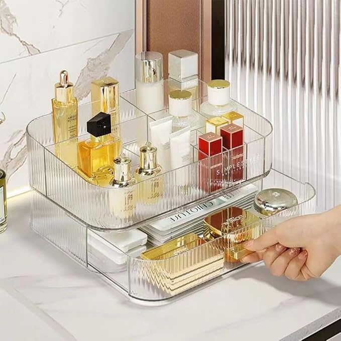MIUOPUR Stackable Makeup Organizer Drawers, Bathroom Vanity Organizers and - Image 3