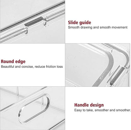 Abiudeng Refrigerator Organizer Bins, Refrigerator Storage Bins Drawers - Image 3