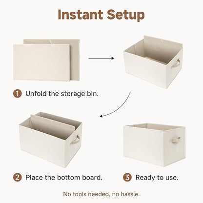 StorageWorks Storage Baskets for Shelves, Foldable Fabric Closet Storage Bins - Image 7