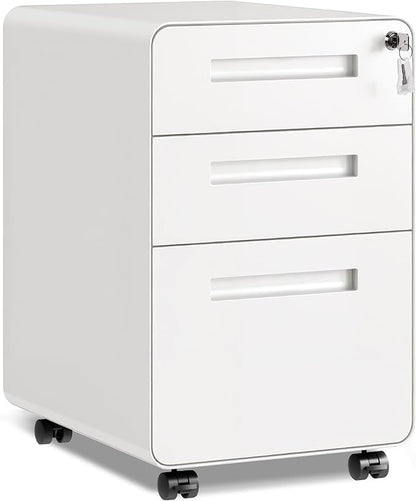 DEVAISE 3-Drawer Metal File Cabinet by DEVAISE