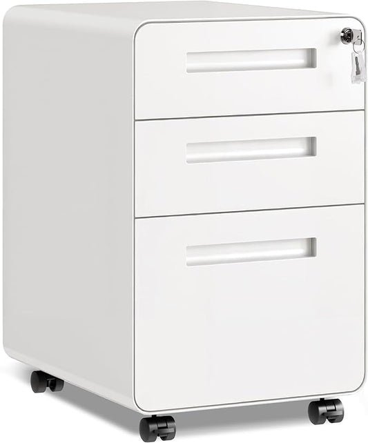 DEVAISE 3-Drawer Metal File Cabinet by DEVAISE