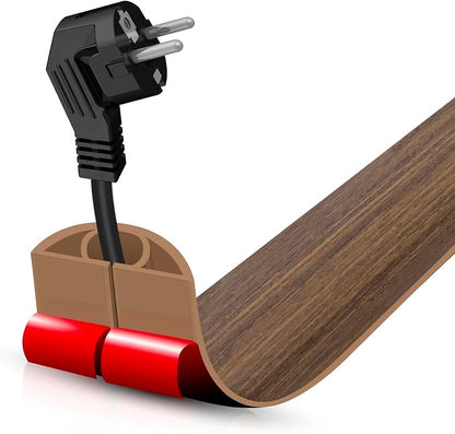 Floor Cord Cover Cable Cavity Self Adhesive Cord Hider Floor 3.3FT Floor Cable by DBHXXMB-HH