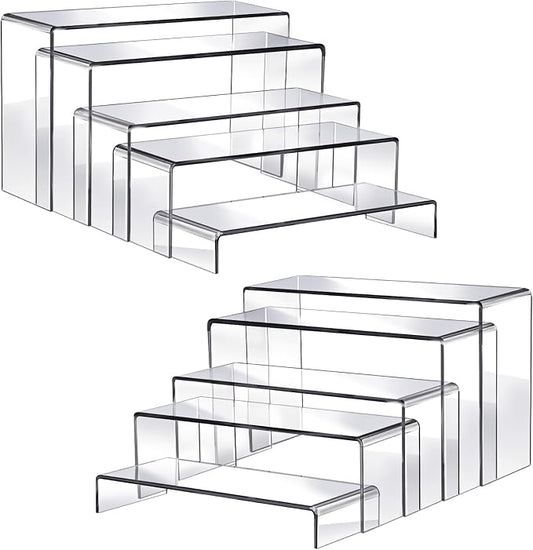 Fixwal 10pcs 2 Set Acrylic Risers by Fixwal