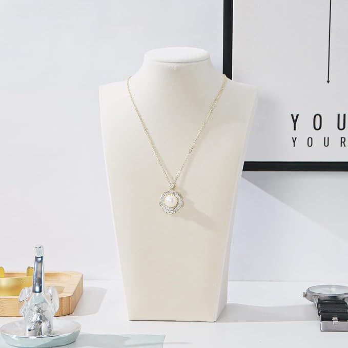 Necklace Bust Display Stand, Jewelry Necklace Organizer Rack - Image 2