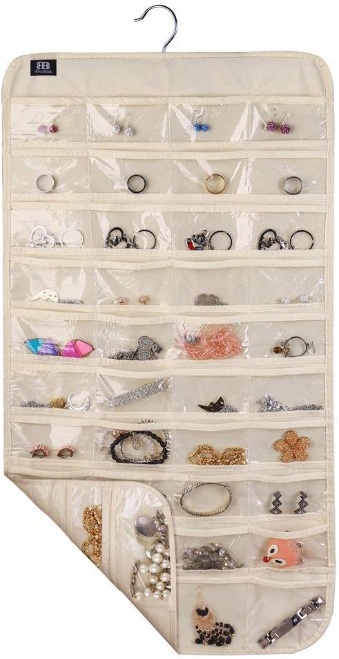 BB Brotrade Hanging Jewelry Organizer, Accessories Organizer, 80 Pocket - Image 2