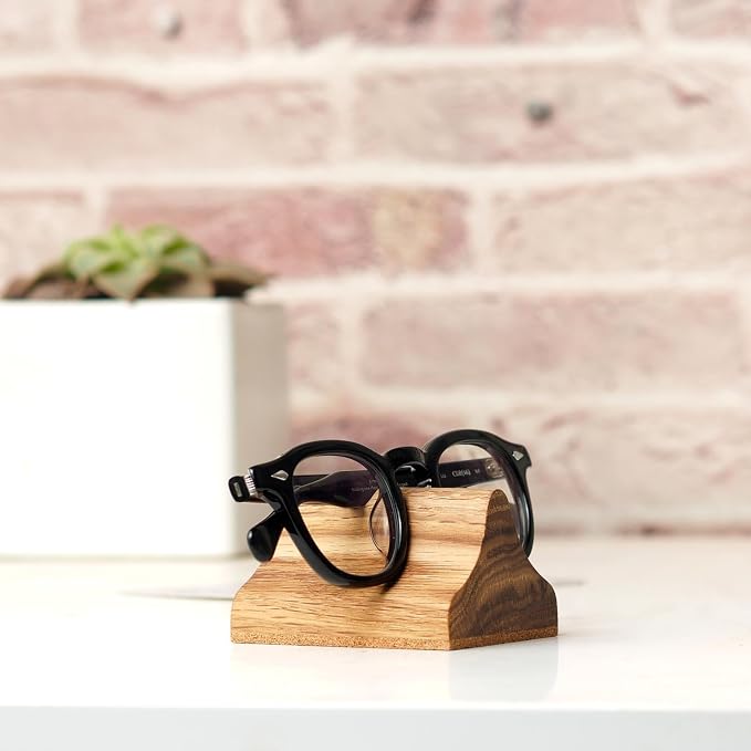 Handmade Wood Carving Eyeglasses Stand Wood Glasses Holder Sunglasses Display - Image 9
