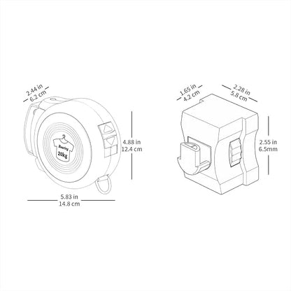 Retractable Clothesline Indoor Outdoor Clothesline - Image 2
