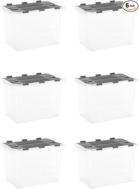 Superio 6-Pack Clear Storage Bins by Superio