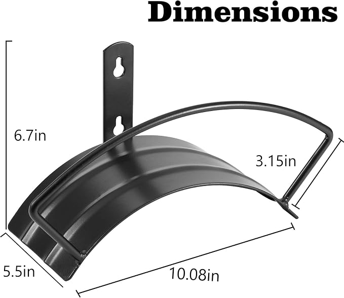Eastrans Wall Mount Garden Hose Holder, Heavy Duty Water Hose Holder Easily - Image 2