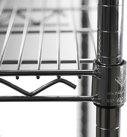 Shelving Inc. 14"d x 30" w x 72" h Chrome Wire Shelving - Image 3