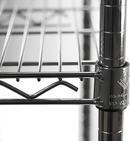 Shelving Inc. 8" d x 30" w x 64" h Chrome Wire Shelving - Image 4
