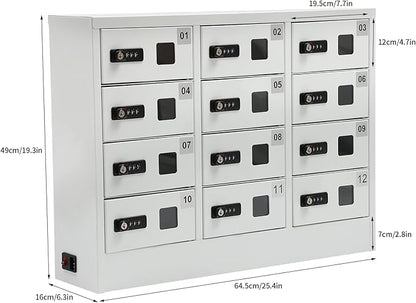 12 Slot Cellphone Charging Station, Locker Charging Station - Image 2