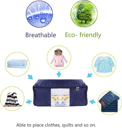 Blanket Storage Bags Pillow Bedspread Bedding Clothes Organizer Storage - Image 3