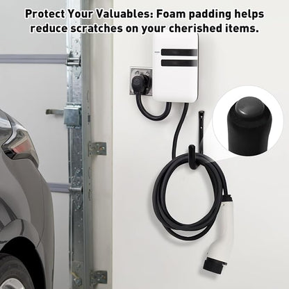 KURUI 10" Garage Organization Wall Hooks, 66 LB Heavy Duty Water Hose Holder - Image 3