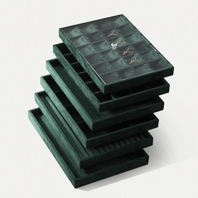 Acrylic Stackable Cover For Most 9.46" D x 13.79" W x 1.18" H Inch Jewelry Trays - Image 6