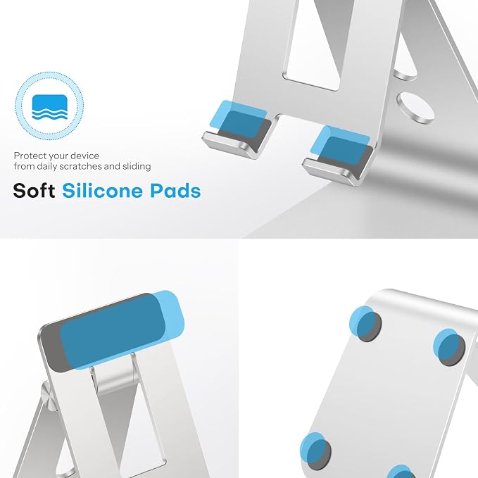 OMOTON Adjustable Tablet Stand for Desk, Upgraded Longer Arms for Greater - Image 4