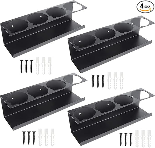 RealPlus Aerosol Spray Can Holder Rack Organizer, 4 Can Spray Bottle Holder by RealPlus